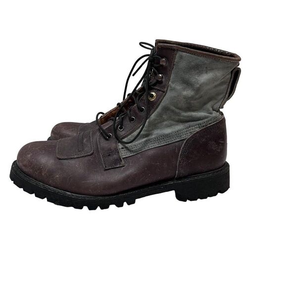 Timberland Mens 6 inch Leather Lineman Boot in Darkness Grey Size 11 Made in USA - Picture 3 of 13